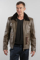 Royal Air Force Vega Gull Army Men's Leather Pilot Jacket